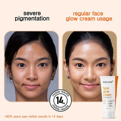 Bare Body Plus Face Glow Cream 50 gm - Body Sunscreen
