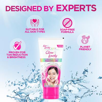 Glow & Lovely Bright Glow Facewash 100 gm - Face Washes