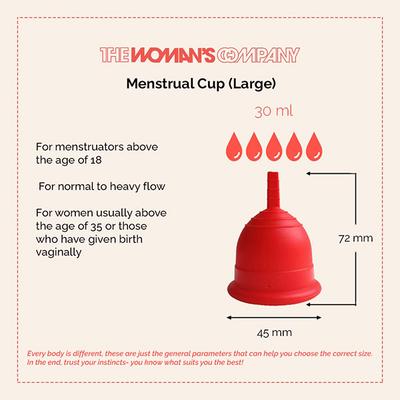 TWC Menstrual Cup (Large) 30 gm - Menstrual Cups