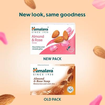 Himalaya Almond & Rose Soap (Pack of 4 x 125 gm) - Soaps