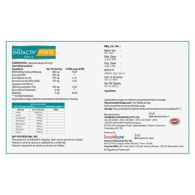 INSTACTIV FORTE Tablet 10's - Supplements-Sup
