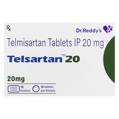 Telsartan 20mg Tablet 15'S - Hypertension-Ang