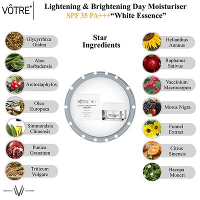 Votre White Essence Brightening SPF 35 PA++ Day Moisturiser 50 gm - Face Moisturizers