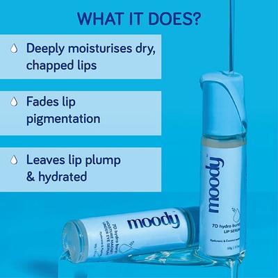 Moody Hydro Burst Moisturizing Lip Serum with Hyaluronic & Kojic acid for Pigmented Lips 9.8 gm - Lip Glosses