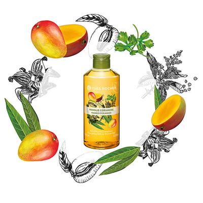 Yves Rocher Energizing Bath And Shower Gel Mango Coriander 400 ml - Shower Gels & Body Wash