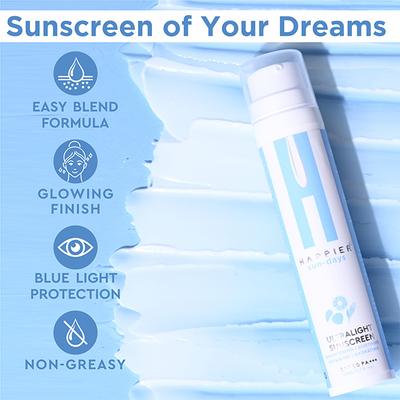 Happier Ultralight Sunscreen SPF 50 PA+++, Non-Greasy, No White Cast, Lightweight, Long-Lasting Protection for All Skin Types 50 ml - Face Sunscreen