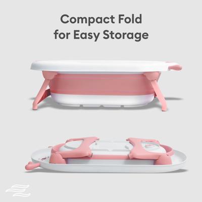 R for Rabbit Bubble Double Aqua Baby Bath Tub - Pink 1's - Bathing Essentials