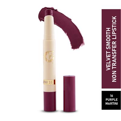 Matt Look Velvet Smooth Non - Transfer Lipstick Purple Martini 16N 2gm - Lipsticks