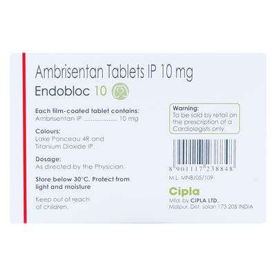 Endobloc 10mg Tablet 10'S - Hypertension-Oah