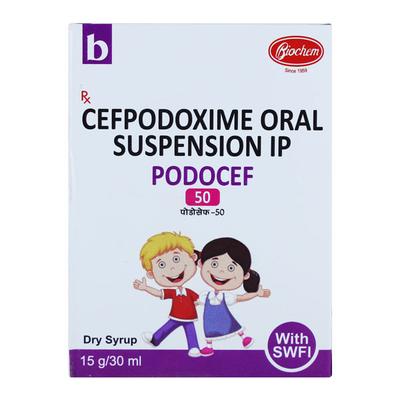 PODOCEF 50 Dry Syrup 30ml - Bacterial Infections-Cep