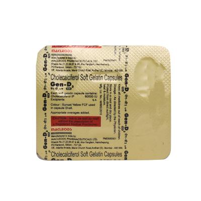 GEN D3 60K Capsule 4'S - Supplements-Vam