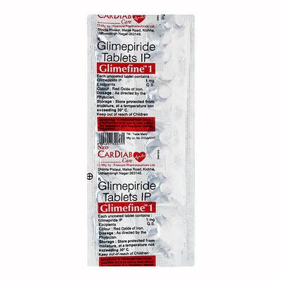 GLIMEFINE 1 Tablet 10's - Diabetes-Ant