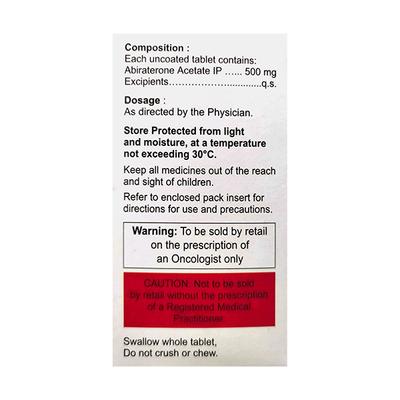 ZYBIRAA 500 Tablet 60's - Cancer Oncology-Cyt