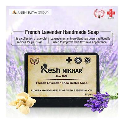 Kesh Nikhar Soap - Lavendar Shea Butter (Pack of 3 x 125 gm) - Soaps