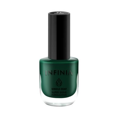Infinia Green Single Coat Nail Polish Dark Green 071 12 ml - Nail Polish