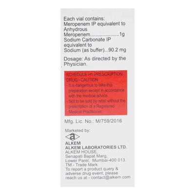 Merosure 1gm Injection 1's - Bacterial Infections-OBL