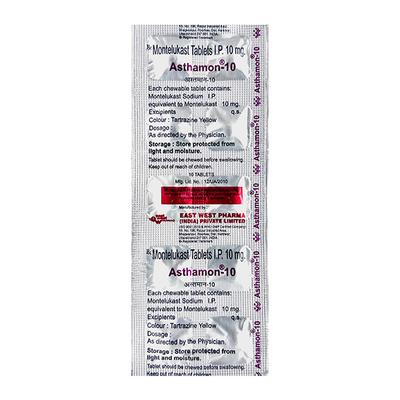 Asthamon 10mg Tablet 10'S - Asthma/COPD-Ast