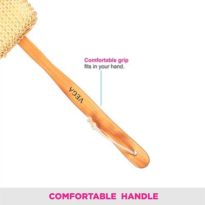 Vega Sisal Sponge Bath Brush (NBA - 1/4) 188 gm - Loofahs & Sponges