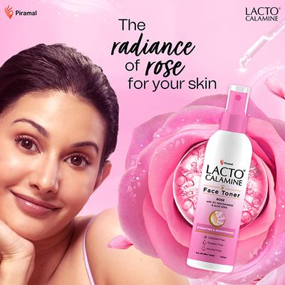 Lacto Calamine Rose Water Toner for Glowing Skin with Aloe Vera and 2% Niacinamide 120 ml - Toners