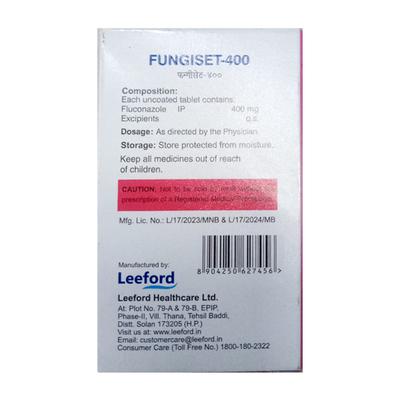 FUNGISET 400 Tablet 1's - Fungal Infections-Anf