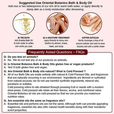 Oriental Botanics Bath & Body Oil - Oriental Spicy Rose 200 ml - Massage Oils