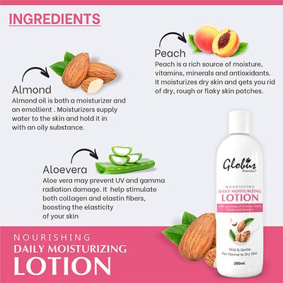 Globus Remedies Skin Lightening Brightening Daily Moisturizing Lotion 200 ml - Lotions & Creams