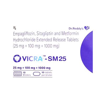 VICRA SM 25 Tablet 10's - Diabetes-Ant