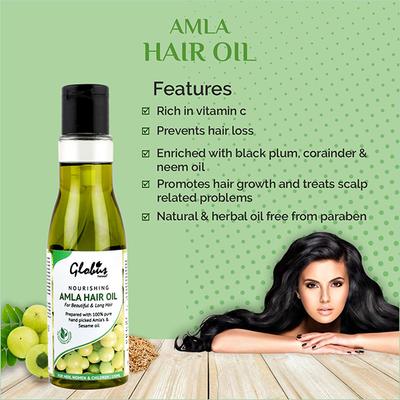 Globus Naturals Nourishing Amla Hair Oil 100 ml - Hair Oils