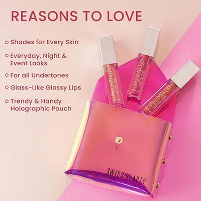 Swiss Beauty Everyday Lip Gloss Trio Kit 44 gm - Makeup Kits & Sets