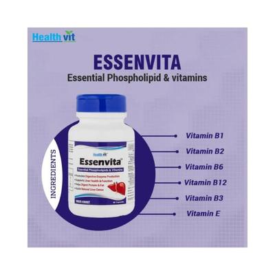 Healthvit Essenvita Essential Phospholipids With Vitamins- Capsules 60's - Multi-Vitamins