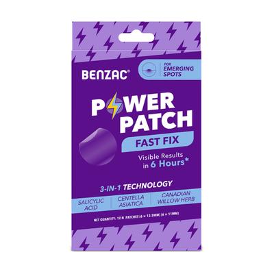 Benzac 3-in-1 Fast Fix Power Patch 12's - Itching/Rashes