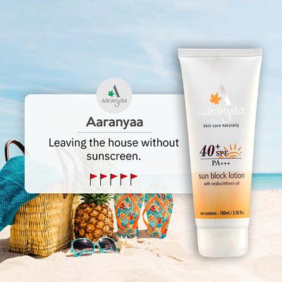 Aaranyaa Sun Block Lotion SPF 40 100 gm - Face Sunscreen
