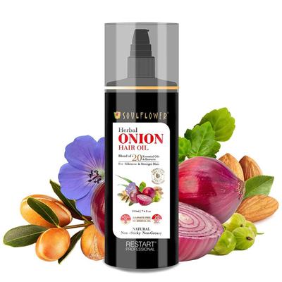 Soulflower Herbal Onion Hair Oil 220 ml - Hair Oils