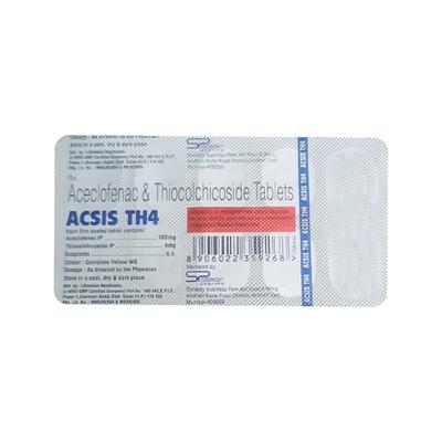 ACSIS TH 4 Tablet 10's - Muscle Spasm-Mus