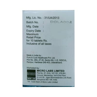 Dolo 1000 Tablet 10'S - Fever-Ana