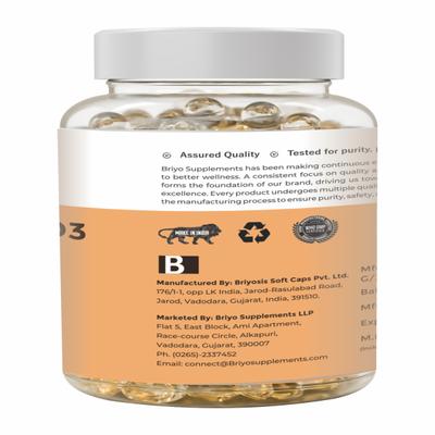 Briyo Vitamin D3 1000 IU Softgel 90's - Multi-Vitamins