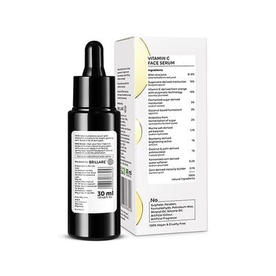 Brillare Vitamin C Face Serum For Bright, Glowing Skin 30 ml - Face Serum