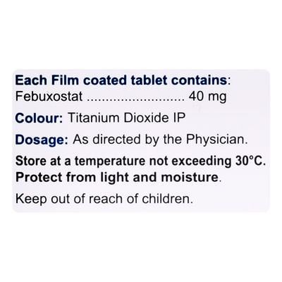 FEBUTEC 40 Tablet 10's - Gout