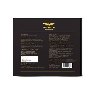 Park Avenue Eau De Perfume Liquid Gift Set for Men, Euphoria and Harmony 1's - Perfumes (Edt/Edp)