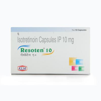 Resoten 10mg Capsule 10'S - Acne-Acn