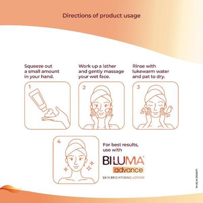 Biluma Advance Skin Brightening Face Wash 100 ml - Face Washes