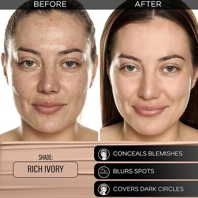 FACES CANADA 3in1 All Day Hydra Matte Foundation + Moisturizer + SPF 30 Rich Ivory 013 15 ml - Foundation