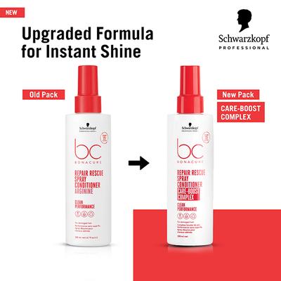 Schwarzkopf Professional Bonacure Repair Rescue Spray Conditioner with Arginine,with Vegan Keratin 200 ml - Conditioners