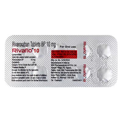 RIVAFLO 10 Tablet 10's - Blood Clot-Ant