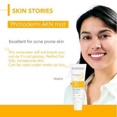 Bioderma Photoderm AKN Mat SPF 30 Matifying Fluid 40 ml - Face Sunscreen