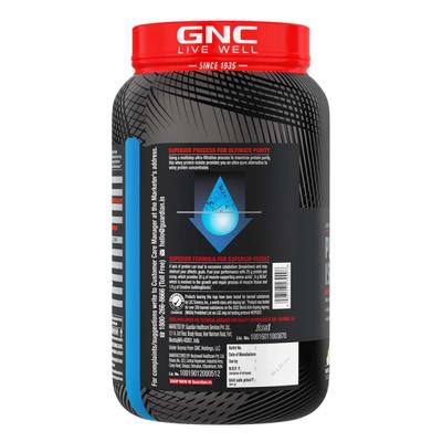 GNC AMP Pure Isolate Whey Protein Powder - Vanilla Custard 0.907 kg - Whey Proteins