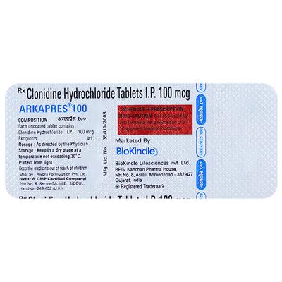 ARKAPRES 100mcg Tablet 10's - Hypertension-Cen