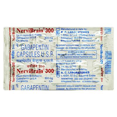 Nervibrain 300mg Capsule 10'S - Epilepsy/Convulsion-Ant