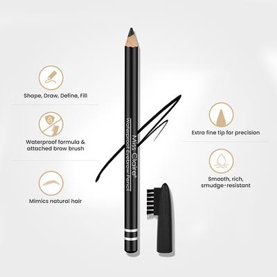 Miss Claire Waterproof Eyebrow Pencil 01 Black 1.4 Gm - Eyebrow Pencils & Enhancers
