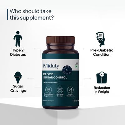 Miduty Blood Sugar Control Tablet 60's - Diabetes (Fitness)